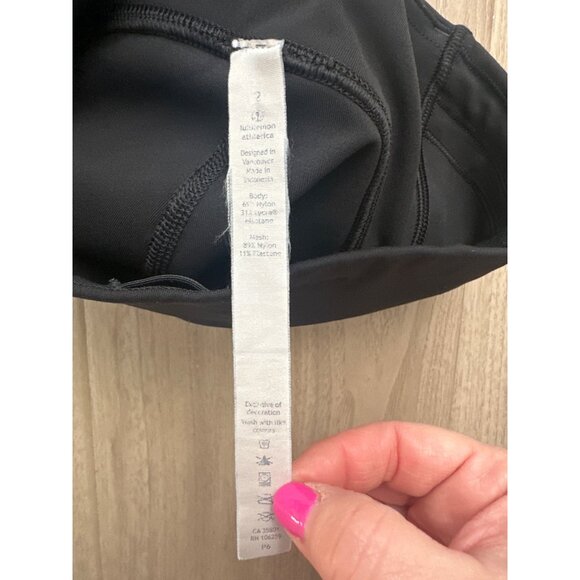 Lululemon Athletica Black High-Rise Womens Leggings Size 2 - Nylon/Elastane - Picture 5 of 6